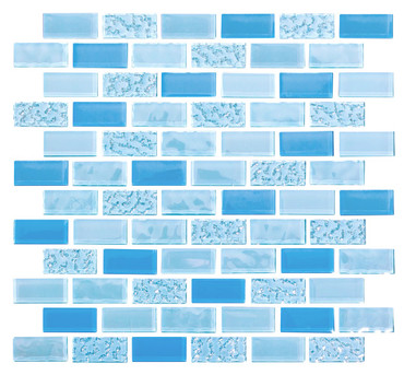 NPT Seascape Breeze Glass Pool Tile 1" x 2"
