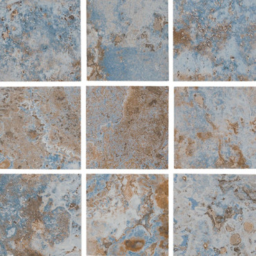 NPT Tivoli Stone Blue Pool Tile 2" x 2"