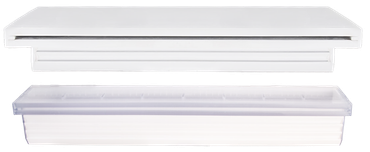 Natural Wonders® 12" White Waterfall with Back Port and 1" Lip