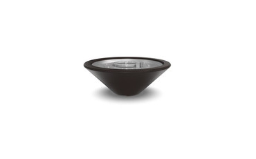 36" X 14" Fire Bowl Essex Concrete Dark Walnut
