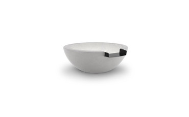 30" x 11" Water Bowl Legacy Concrete Stone Grey