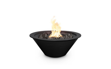 24" Black Steel LP Cazo Fire Bowl