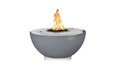 38" Gray Match Lit 360 Degree Spill Sedona Liquid Propane Fire & Water Bowl