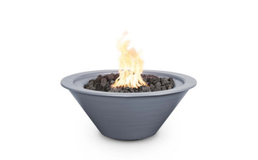 36" Gray Concrete Cazo Natural Gas IID Fire Bowl