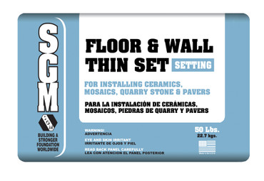50 lbs #727 White Floor and Wall Thin-Set Mortar