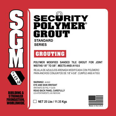 25 lb Bag #109 Security Polymer Grout Almond