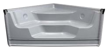 6 ft 3-Tread 90 Degree Corner Cantilever Twin Seat and Step