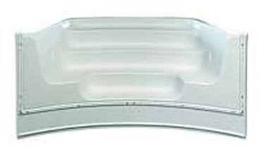 42-inch x 8 ft White 4-Tread Thermoplastic Cantilever Radius Twin Seat/Step