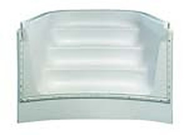42-inch x 6 ft White 4-Tread Thermoplastic Radius Stair