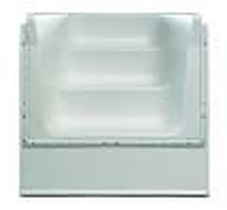 42-inch x 4 ft White Thermoplastic Straight Stair