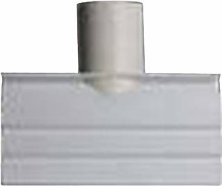 2-inch Gray Square Deck Drain Bottom Drainout Fitting