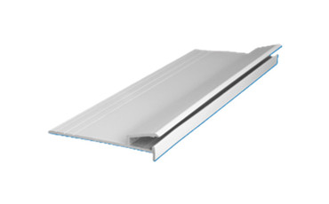 8' Straight Gray Aluminum Liner Track