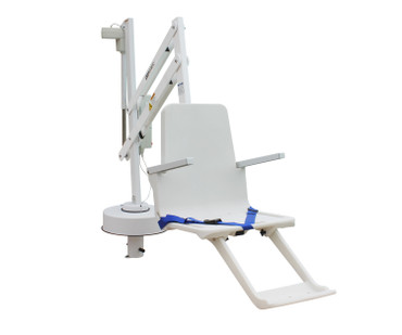 Radiant White Splash! Round Post Pool Lift