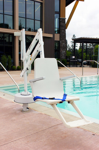 Radiant White Splash! Pool Lift without Anchor Jig
