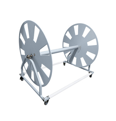 Powder-coated Stainless Steel Gray XL Capacity Lane Line Storage Reel