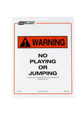 Pool Lift Warning Sign