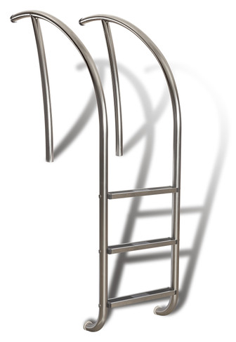 Marine Grade 3 Step Artisan Ladder with Stainless Steel Tread