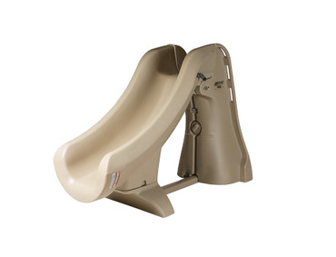 Gray SlideAway Removable In Ground Pool Slide