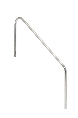 5' Stainless Steel 2 Bend Deck to Stair Handrail