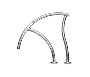 30" Stainless Steel Designer Series Figure 4 Grab Rail Single