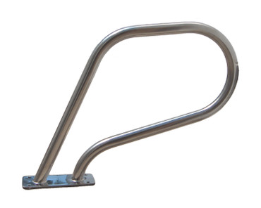20" Stainless Steel Single Post Spa Rail