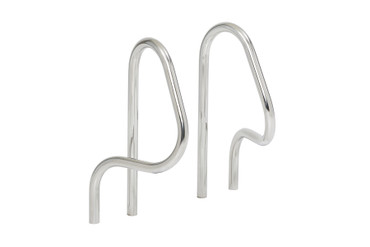 17" Stainless Steel Pretzel Handrail Pair