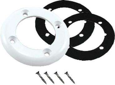 White Vinyl Pool Wall Return Faceplate Kit with Screws