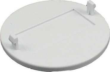 White Skimmer Lid with Blank Logo Insert Textured