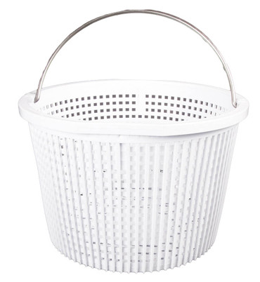 White Heavy Duty W-Style Skimmer Basket
