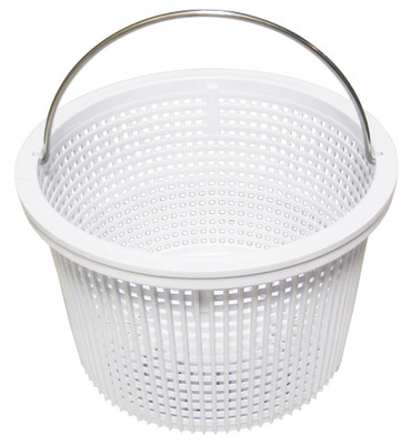 White Heavy Duty U-3 Style Skimmer Basket (Pentair)