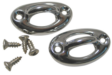 Chrome Coping Mount Rope Eye Set