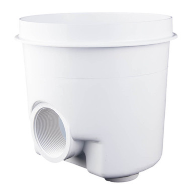 Black Main Drain with Side and Bottom Port Sump