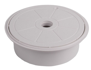 6 Inch White Skimmer Valve Cover and Collar