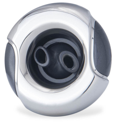 3 Inch Stainless Steel/Dark Gray Typhoon Double-Roto Jet Internals