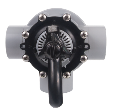 2 Inch - 2 1/2 Inch 3 Port PVC Diverter Valve Gray for HydroSeal Diverter Valve