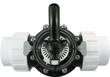 2 Inch Socket Black HydroSeal 2-Way Diverter Valve with Unions