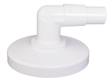 1.5 Inch x 1.25 Inch White 90 Degree Twist Skimmer Vacuum Plate