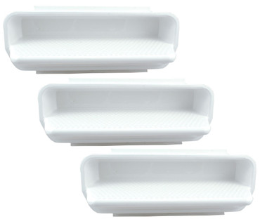 15 Inch x 6 Inch x 6 Inch White 3 Inch Deep In-Pool Wall Steps Set of 3