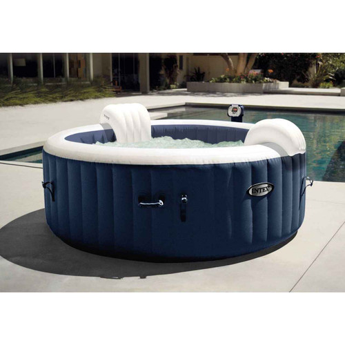 Pure Spa 4-Person Inflatable Portable Heated Bubble Jacuzzi