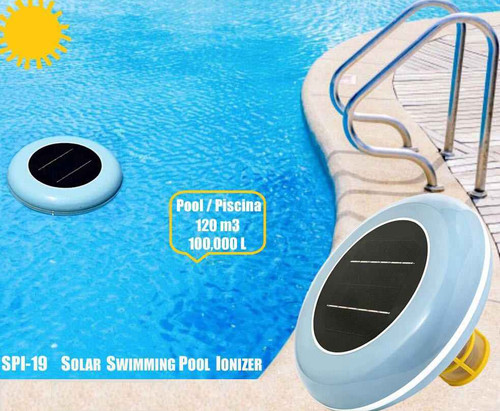 DG Pool Products Original Solar Powered Pool Cleaner, Natural Mineral Copper Ionizer