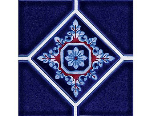 National Pool Tile Discovery Series Cobalt BlueRust