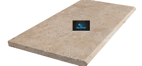  Walnut Travertine Pool Coping 12x24 Bullnose