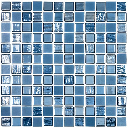 National Pool Tile Cobalto Sea Blend Tile 1X1