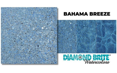 Bahama Breeze Diamond Brite Watercolors pool finish for swimming pool resurfacing