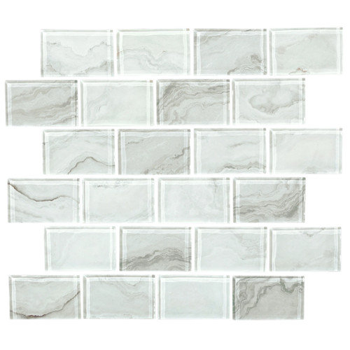 National Pool Tile Borghini White 2" x 3"
