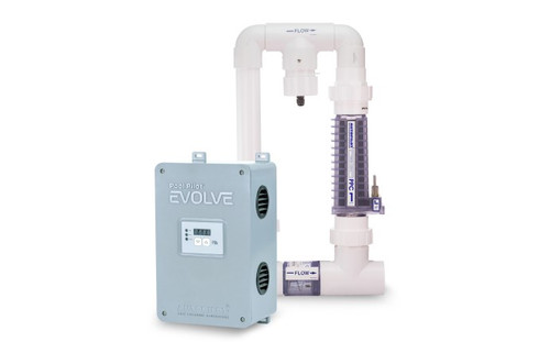 Pool Pilot Evolve PPM5 manifold for 70000 gallon swimming pool salt system