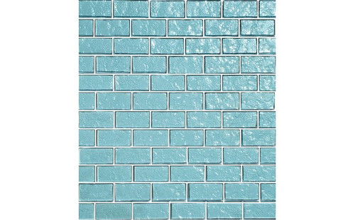 Galaxy Aquamarine 1 x 2 blue-green glass swimming pool tile GG82348T9