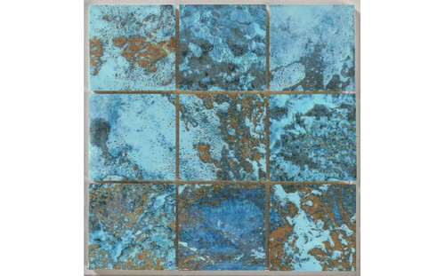 NPT Sargasso Aqua 2 x 2 glossy blue porcelain swimming pool tile