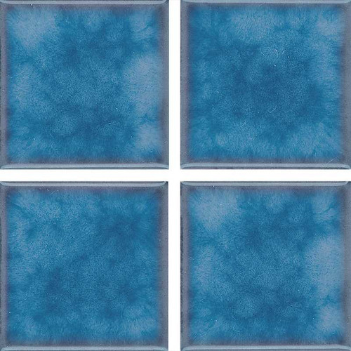 NPT Akron Field Cloud Olive Blue Porcelain Pool Tile 3" x 3"