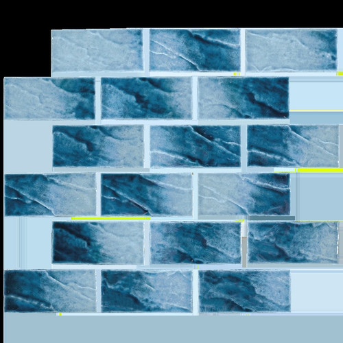 NPT Disko Bay Ocean Blue Pool Tile 2" x 4"